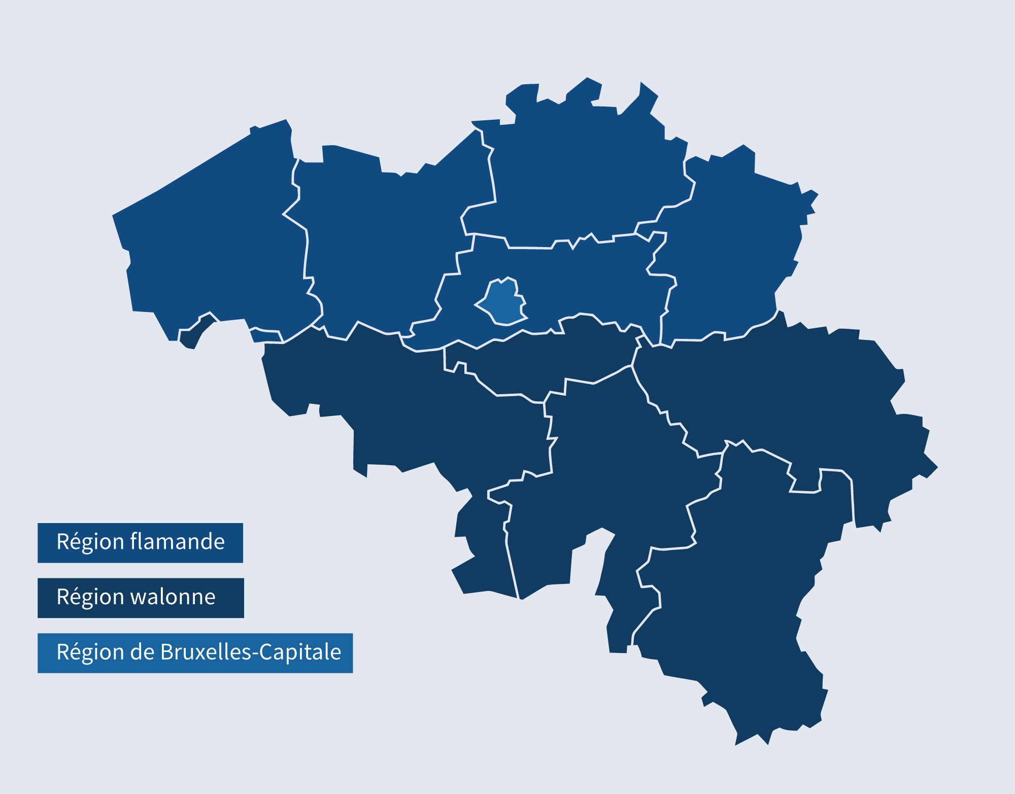 carte des régions de belgique