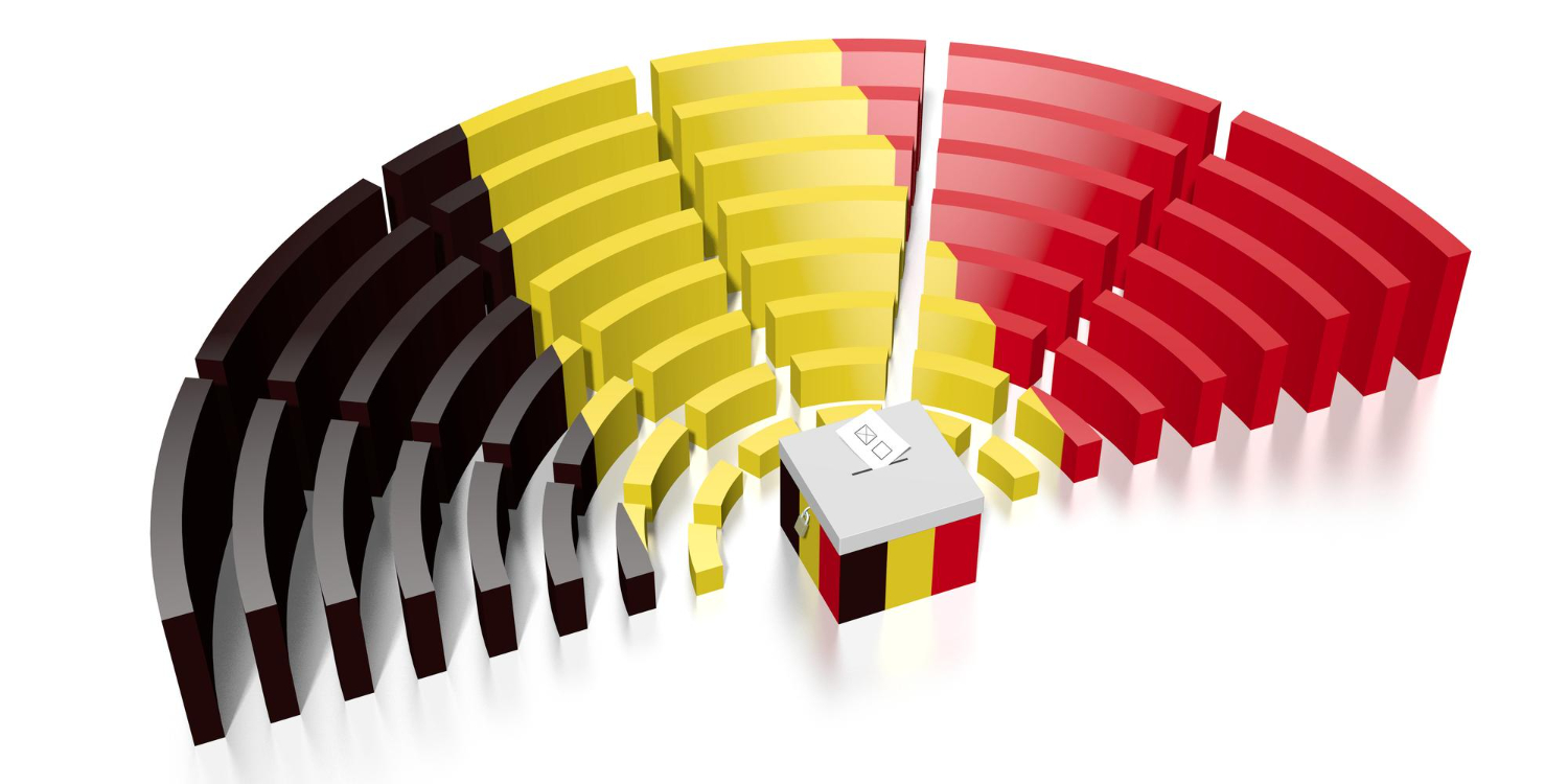 Election parlement Belgique rendu 3D.